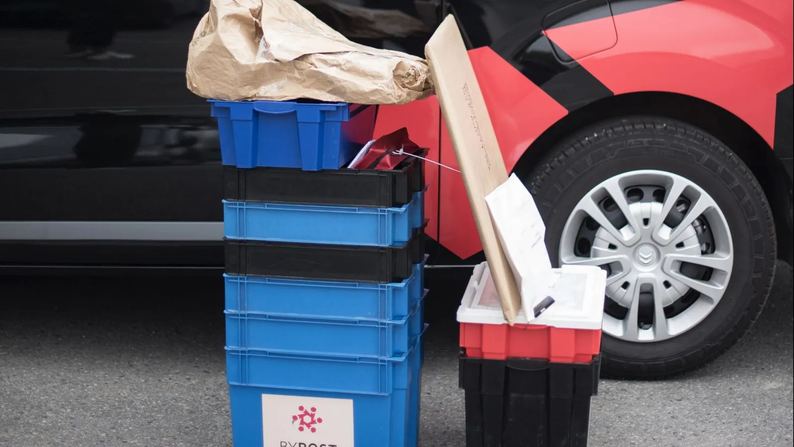 Bypost-pakker klare for levering